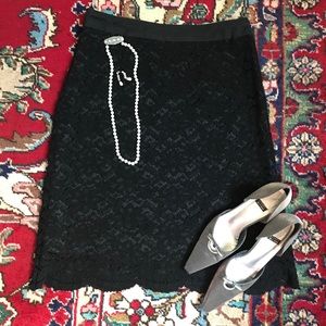 Black lace skirt by Trulli